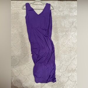 Alice + Olivia employed purple scrunch dress Medium